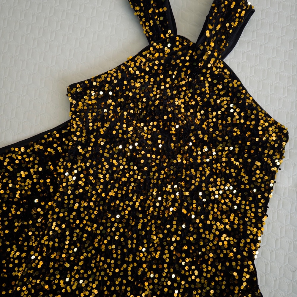 Grace Karin Black and Gold Strapless Dress - Picture 9 of 9